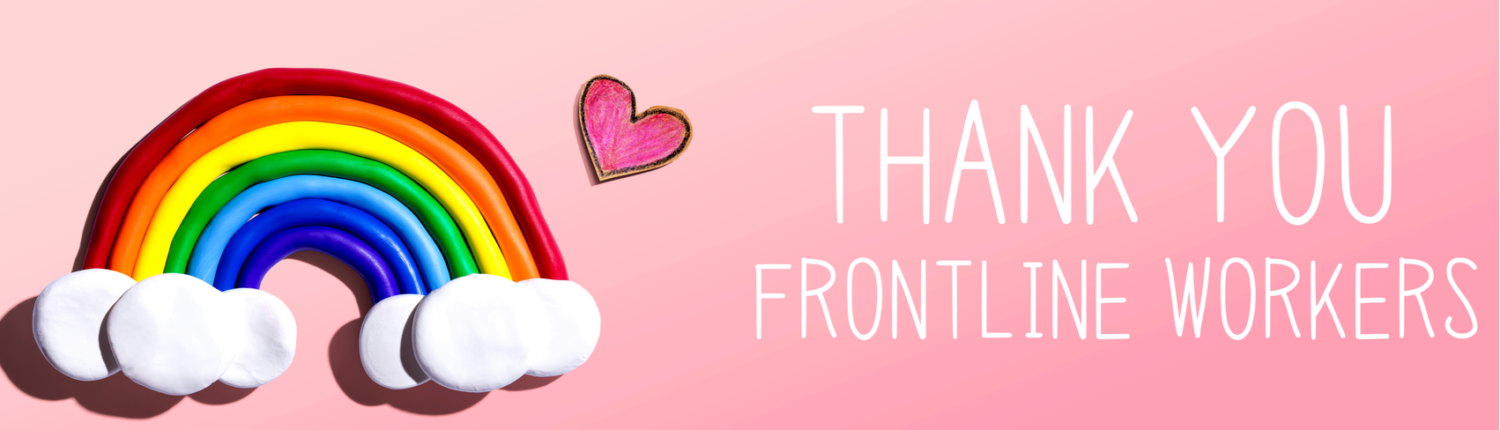 Thank You Frontline Workers rainbow facebook cover shutterstock_1711320223